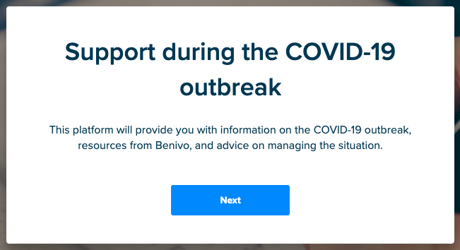 COVID-19 Support Tool - Benivo