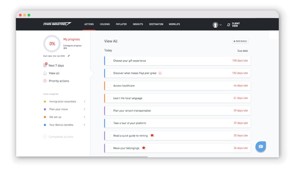 actions updated