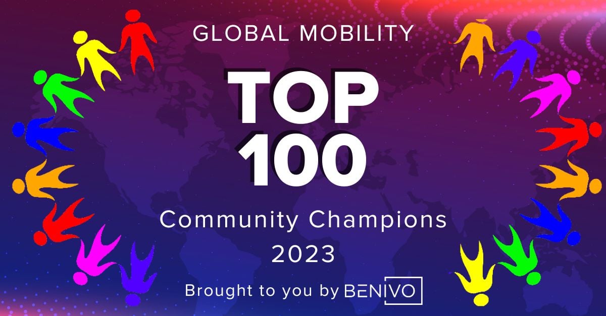 Global Mobility's Top 100 Community Champions: Open for nominations