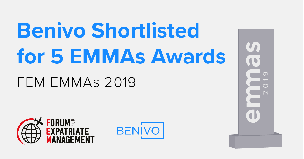 Benivo is nominated for 5 EMMAs at FEM EMEA 2019