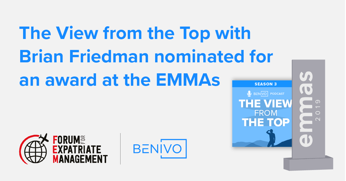 The View From the Top with Brian Friedman is nominated for an EMMA!